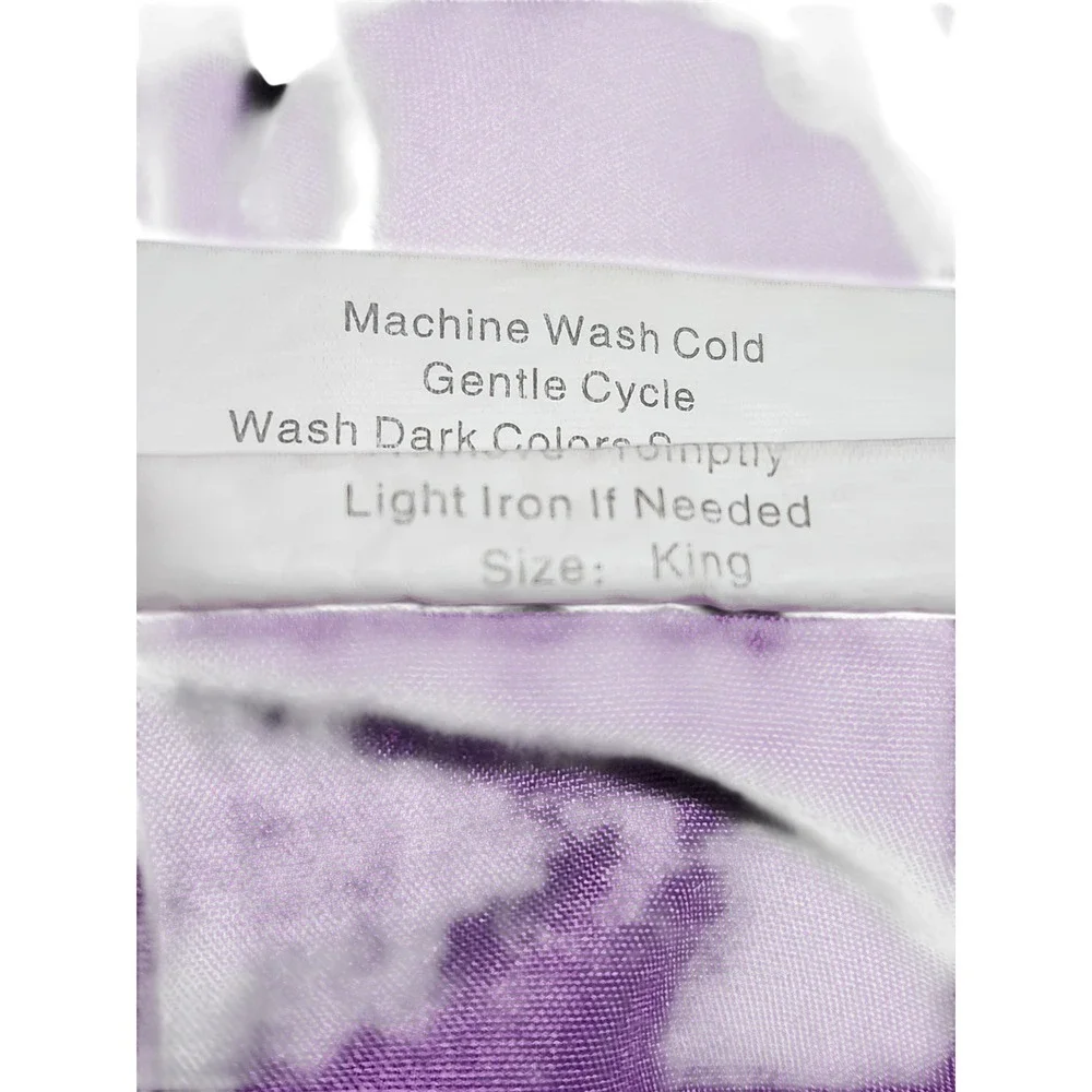 Sonoro Kate King Size Deep Pocket Purple‎ Microfiber Polyester Bed Sheet